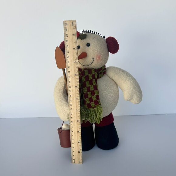 Set of 3 Fabric Christmas Decor, Snowman, Skiing Snowman, Santa - Picture 2 of 16